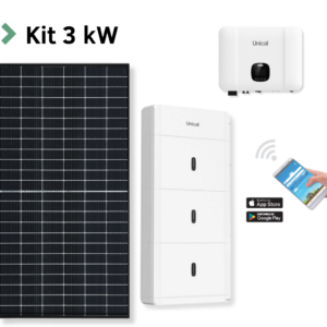 Kit Fotovoltaico UNICAL  - 3 kW con Accumulo 5.12 kWh