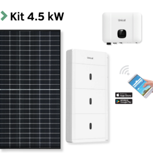 Kit Fotovoltaico UNICAL - 4,55 kWp CON ACCUMULO 5.12 kW/h